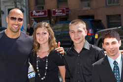 The Rock and the kids. Photo Credit: Ted Chen.