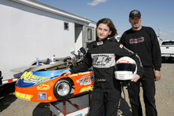 Annabeth Barnes with her father Darren Barnes. Photo Credit: Kent Smith.